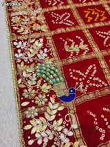 KcPc New Premium Gharchola Dupatta in Pure Gaji Silk with Intricate Gota Patti Detailing AMT