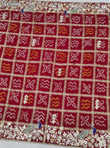 KcPc New Premium Gharchola Dupatta in Pure Gaji Silk with Intricate Gota Patti Detailing AMT