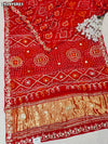 By BandhaniSaree With Traditional Wear 