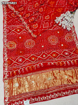 By BandhaniSaree With Traditional Wear 