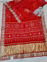 By Bandhani Saree With Wedding Wear 