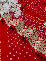 By Bandhani Saree With Wedding Wear 