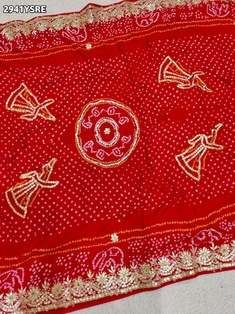 By Bandhani Saree With Wedding Wear 