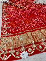 By Bandhani Saree With Wedding wear