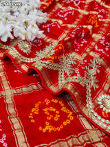 By Bandhani Saree With Wedding wear