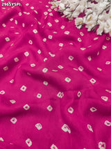 By Bandhani Saree With Zari Weaving Border 