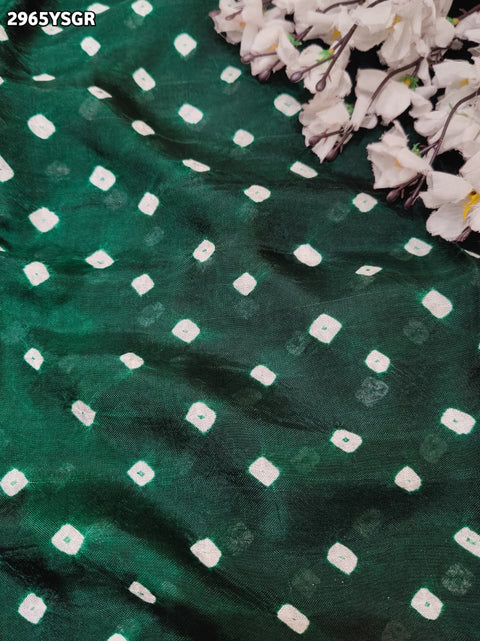 By Bandhani Saree With Zari Weaving Border 