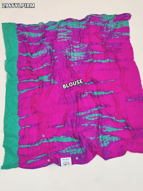 KcPc New Exquisite Chinon Silk Lehenga with Shibori Pattern & Cutdana Work for Celebrations   GSM