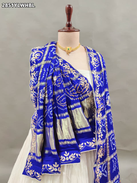 By Bandhani Style With Traditional Wear