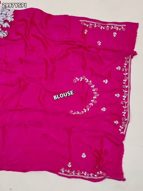 KcPc New Pure Modal Silk Gharchola Saree with Elegant Gota Patti Work  AMT