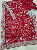 By Bandhani Saree With Wedding Wear