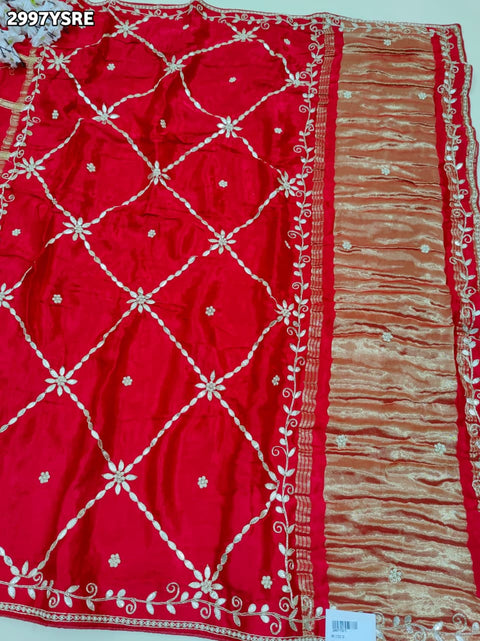 KcPc New Festive Modal Silk Saree with Classic Gharchola Pattern and Gota Patti Embellishments  AMT