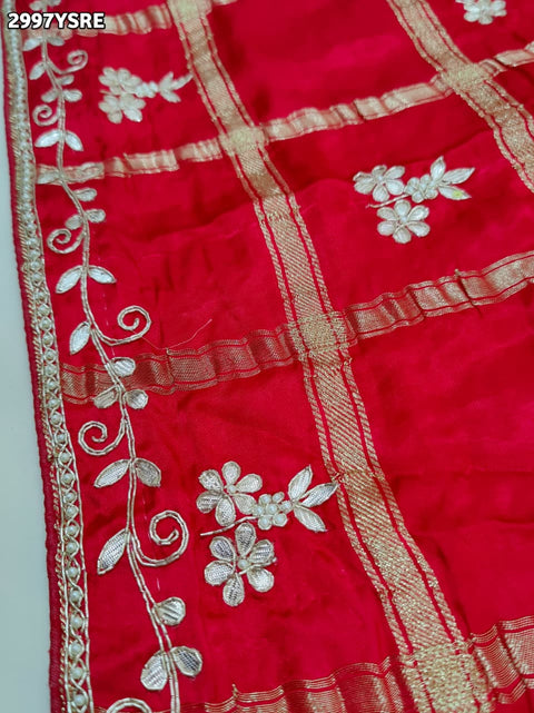 KcPc New Festive Modal Silk Saree with Classic Gharchola Pattern and Gota Patti Embellishments  AMT