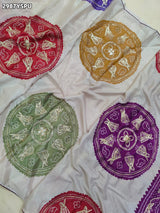 By Bandhani Saree With Gota Patti Border