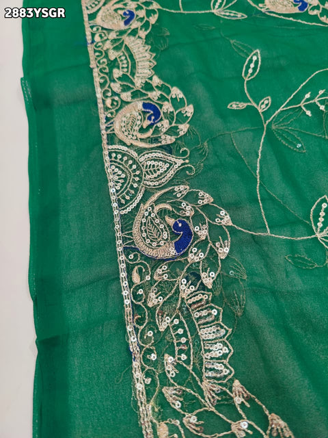 KcPc New Premium Chiffon Saree with Designer Aari Tari Work Festive Ready  JAY