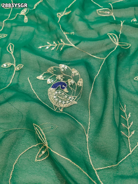 KcPc New Premium Chiffon Saree with Designer Aari Tari Work Festive Ready  JAY