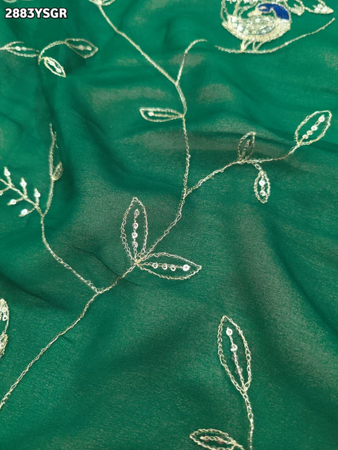 KcPc New Premium Chiffon Saree with Designer Aari Tari Work Festive Ready  JAY