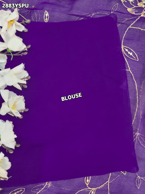 KcPc New Elegant Chiffon Saree with Aari Tari Handwork Designer Traditional Wear  JAY