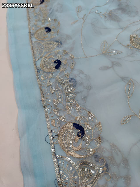 KcPc New Traditional Designer Style Chiffon Saree with Handcrafted Aari Tari Work  JAY