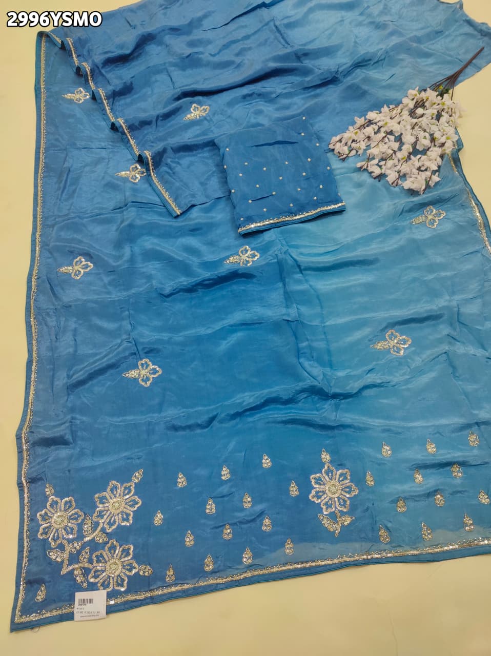 By Designer Saree with Sequence Work