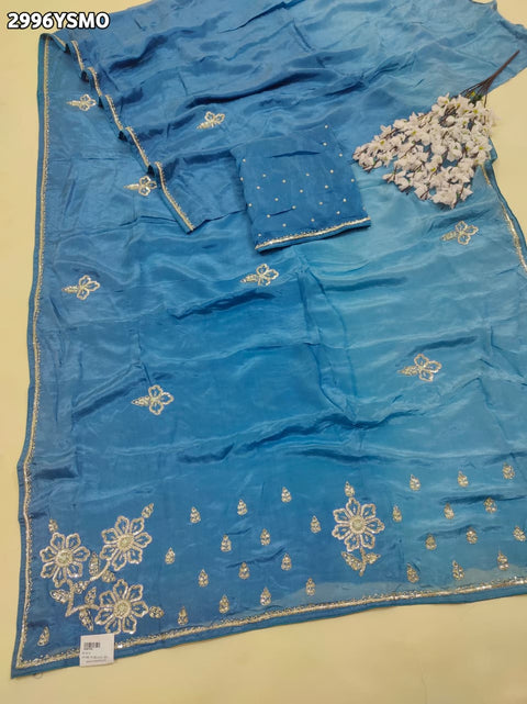 By Designer Saree with Sequence Work