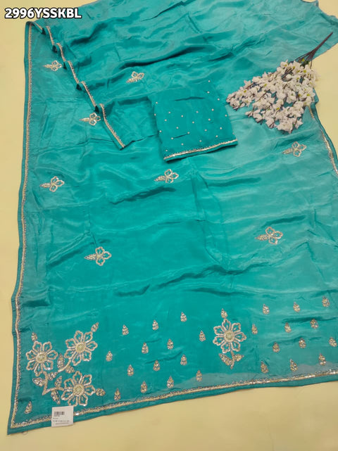 By Designer Saree with Sequence Work