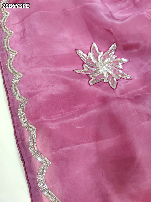 By Designer Saree with Sequence Work