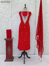KcPc New Graceful Creap Silk Bandhani Suit with Dupatta Casual WearRSAF