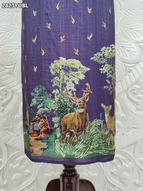 KcPc New Traditional Kalamkari Style Suit Set in Cotton Silk NITY
