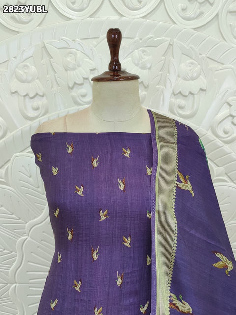 KcPc New Traditional Kalamkari Style Suit Set in Cotton Silk NITY