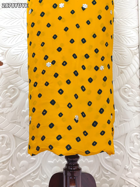 KcPc New Traditional Bandhani Charm Crepe Silk Suit with Dupatta  RSAF