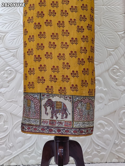 KcPc New Traditional Kalamkari Print Suit in Cotton Silk  NITY