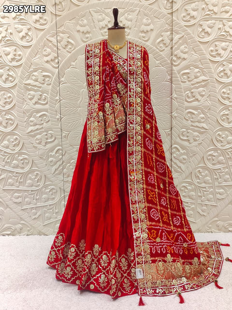 By Bandhani Style  With Festive Wear 