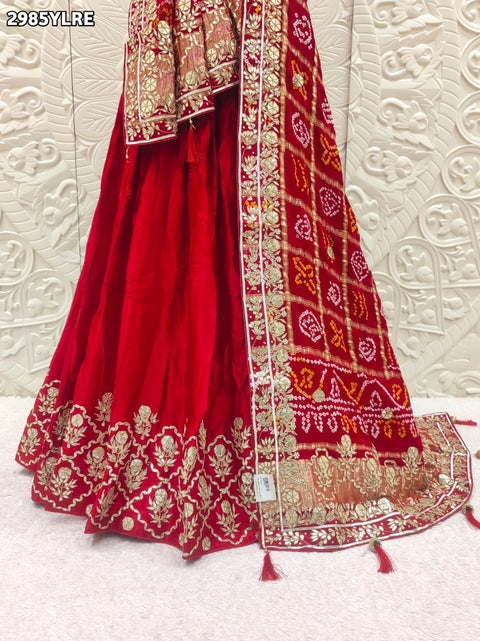 By Bandhani Style  With Festive Wear 