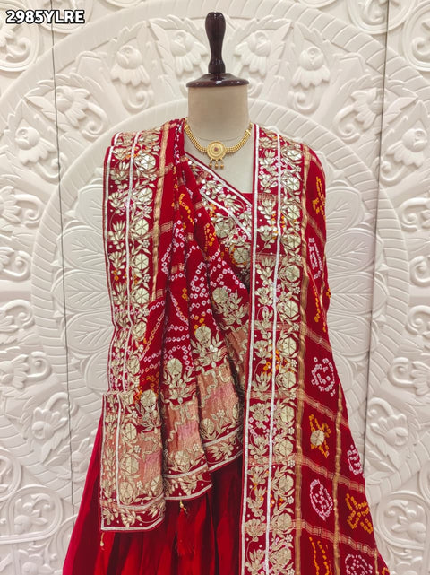 By Bandhani Style  With Festive Wear 