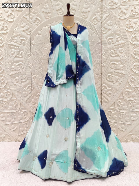 By Shibori Lehenga With Festive Wear