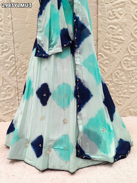 By Shibori Lehenga With Festive Wear