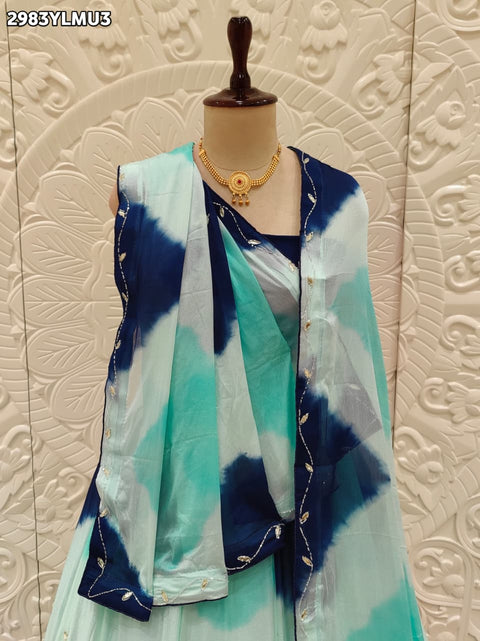 By Shibori Lehenga With Festive Wear
