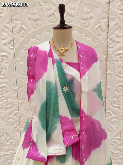 By Shibori Lehenga With Festive Wear