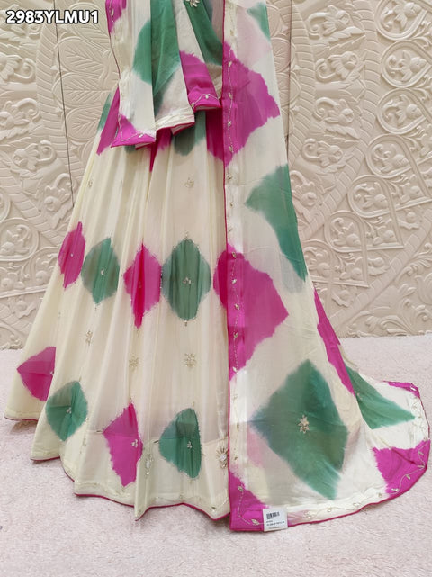 By Shibori Lehenga With Festive Wear