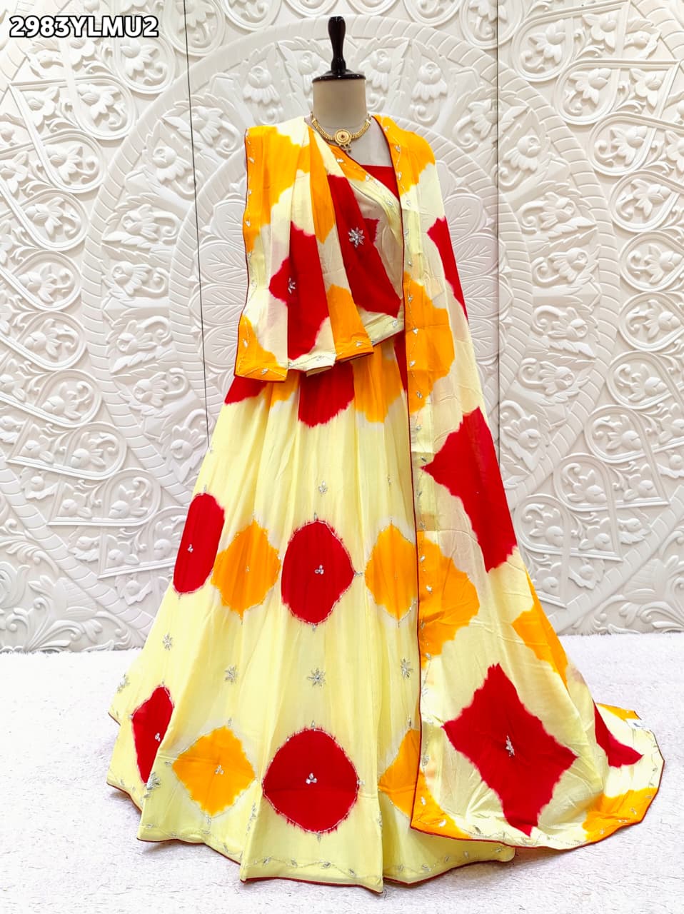 By Shibori Lehenga With Festive Wear
