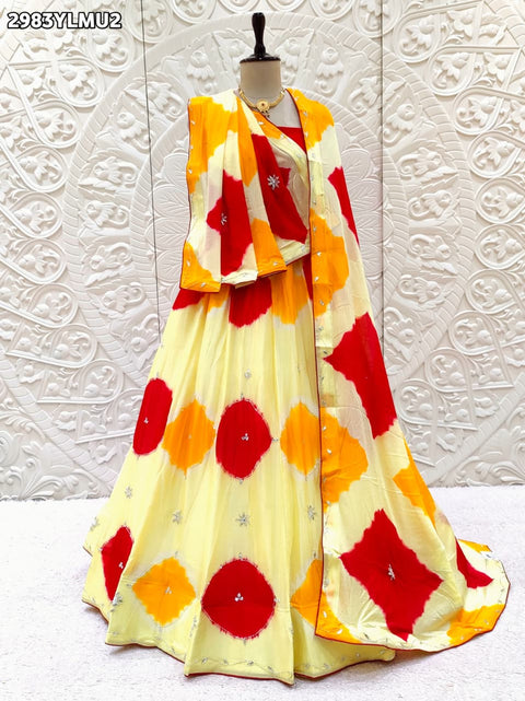 By Shibori Lehenga With Festive Wear