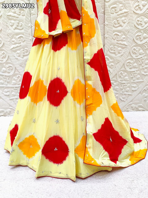By Shibori Lehenga With Festive Wear