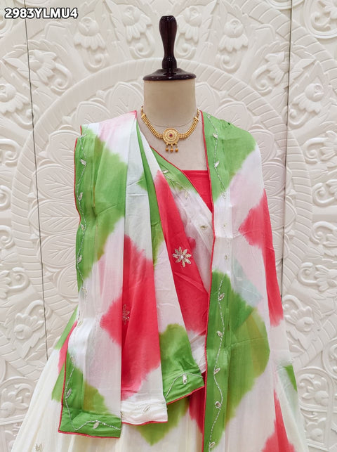 By Shibori Lehenga With Festive Wear