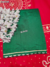 By Bandhani Saree With Traditional Wear