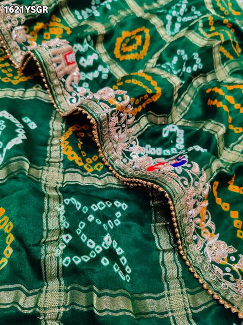 By Gharchola Bandhani Saree