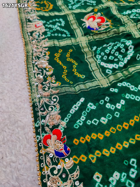 By Gharchola Bandhani Saree