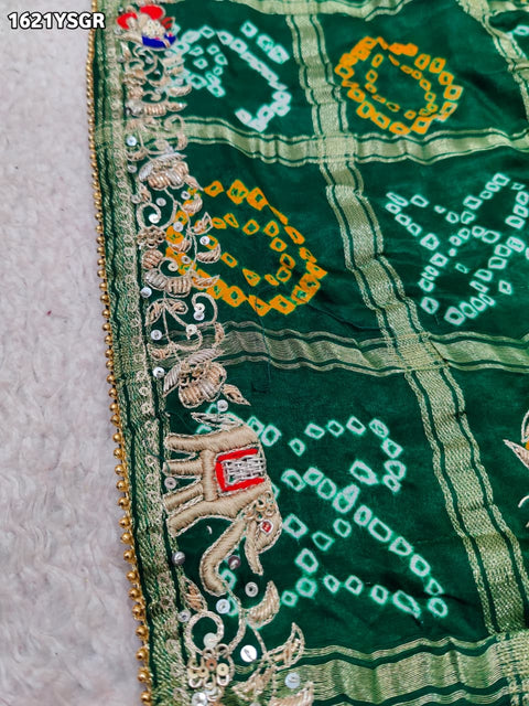 By Gharchola Bandhani Saree