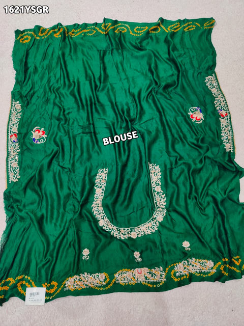 By Gharchola Bandhani Saree