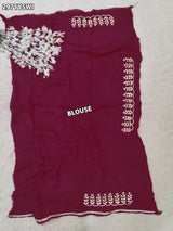 By Bandhani Saree With Cutdana gotapatti work 